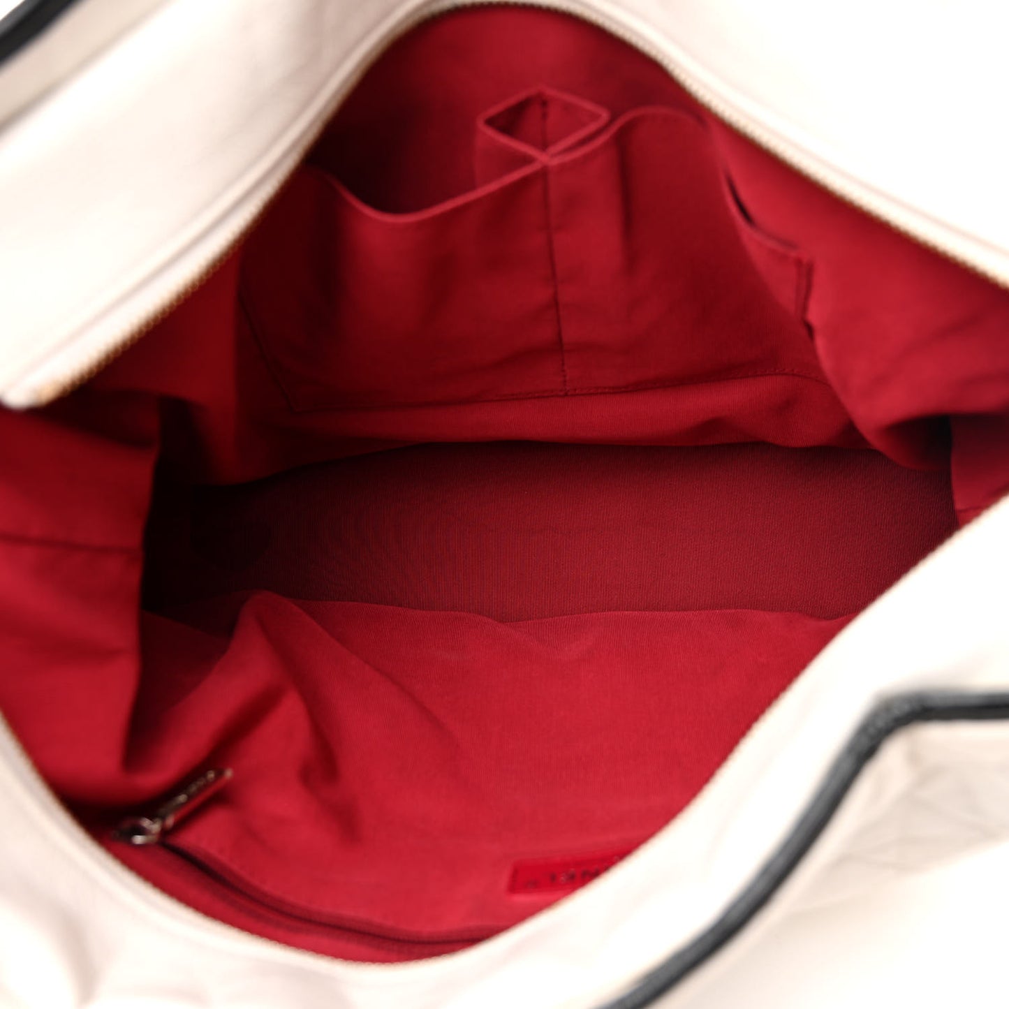 Aged Calfskin Quilted Maxi Gabrielle Hobo White Black