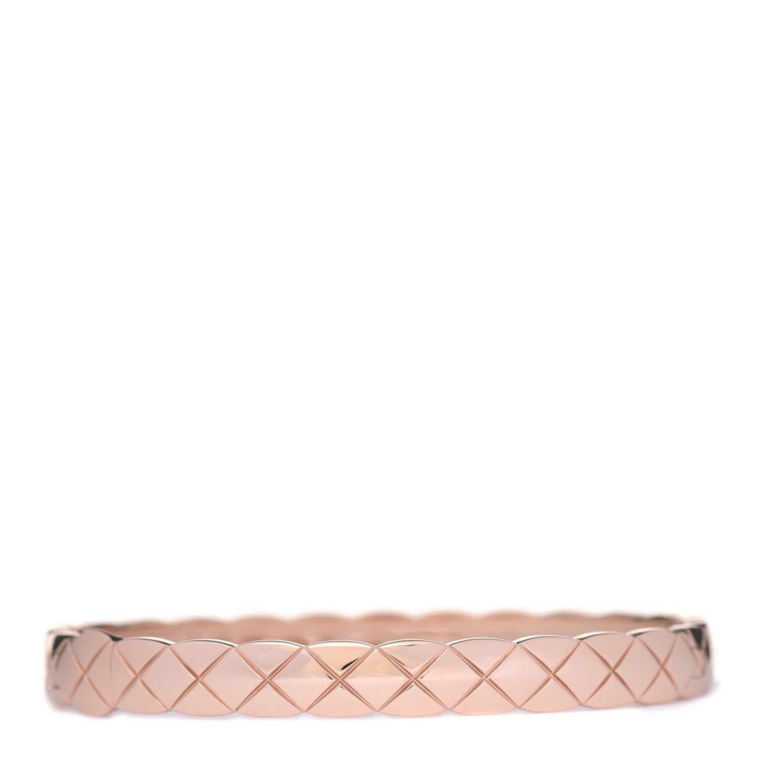 Chanel 18K Beige Gold Coco Crush Bangle Bracelet S 3 of 5