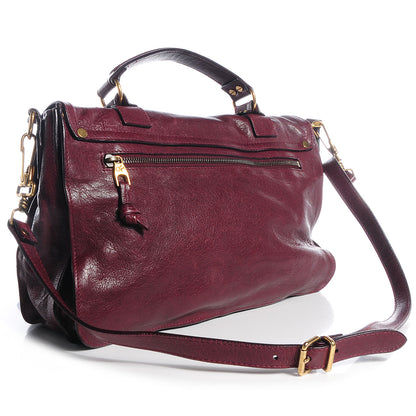 Proenza Schouler Lambskin PS1 Medium Satchel Burgundy 3 of 13