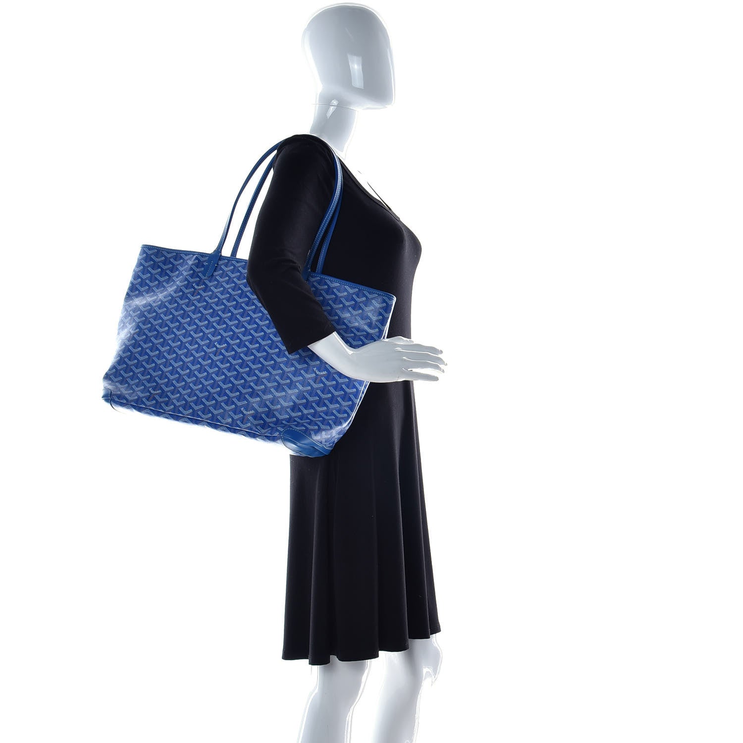 Goyard Goyardine Artois MM Blue 3 of 9