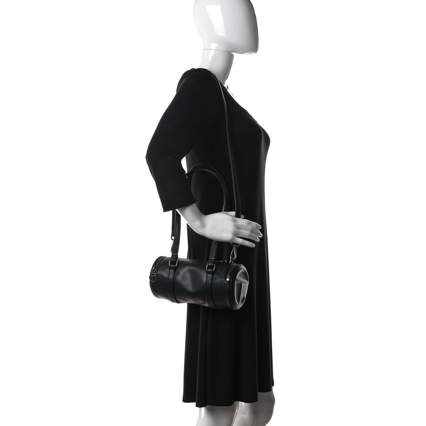 Vegan Leather Small Duffle Black