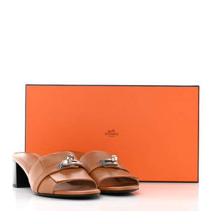 Hermes Calfskin Gigi 50 Sandals 37.5 Naturel 13 of 13
