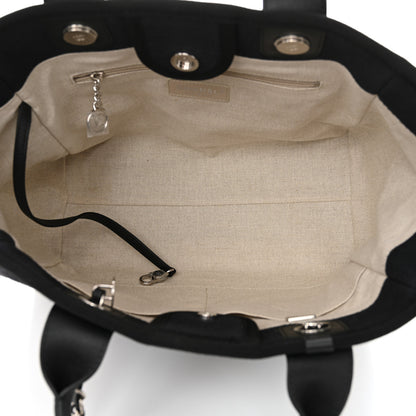 Chanel Mixed Fibers Small Deauville Tote Black 5 of 15
