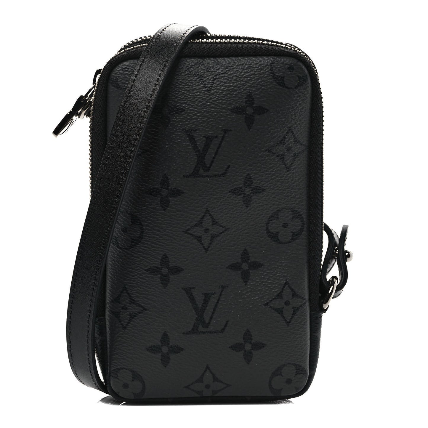 Monogram Eclipse Reverse Double Phone Pouch