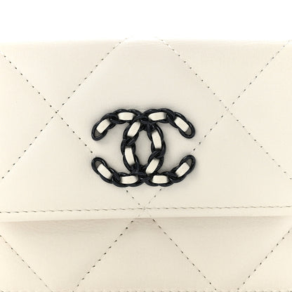 Chanel Caviar Quilted My Everything Belt Flap Card Holder White 9 of 11