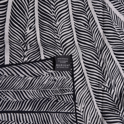 Hermes Cashmere Silk Jaguar Quetzal Shawl 140 Gris Chine Bleu Black Gris 6 of 6