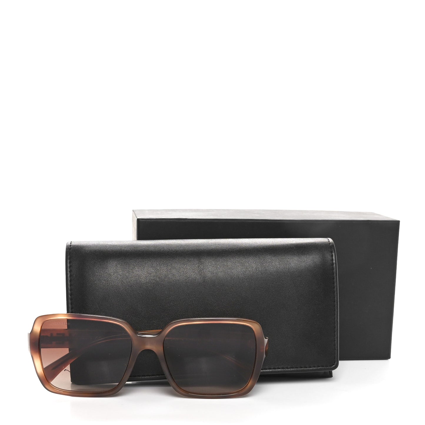 Acetate Polarized Square Sunglasses 5408-A Brown