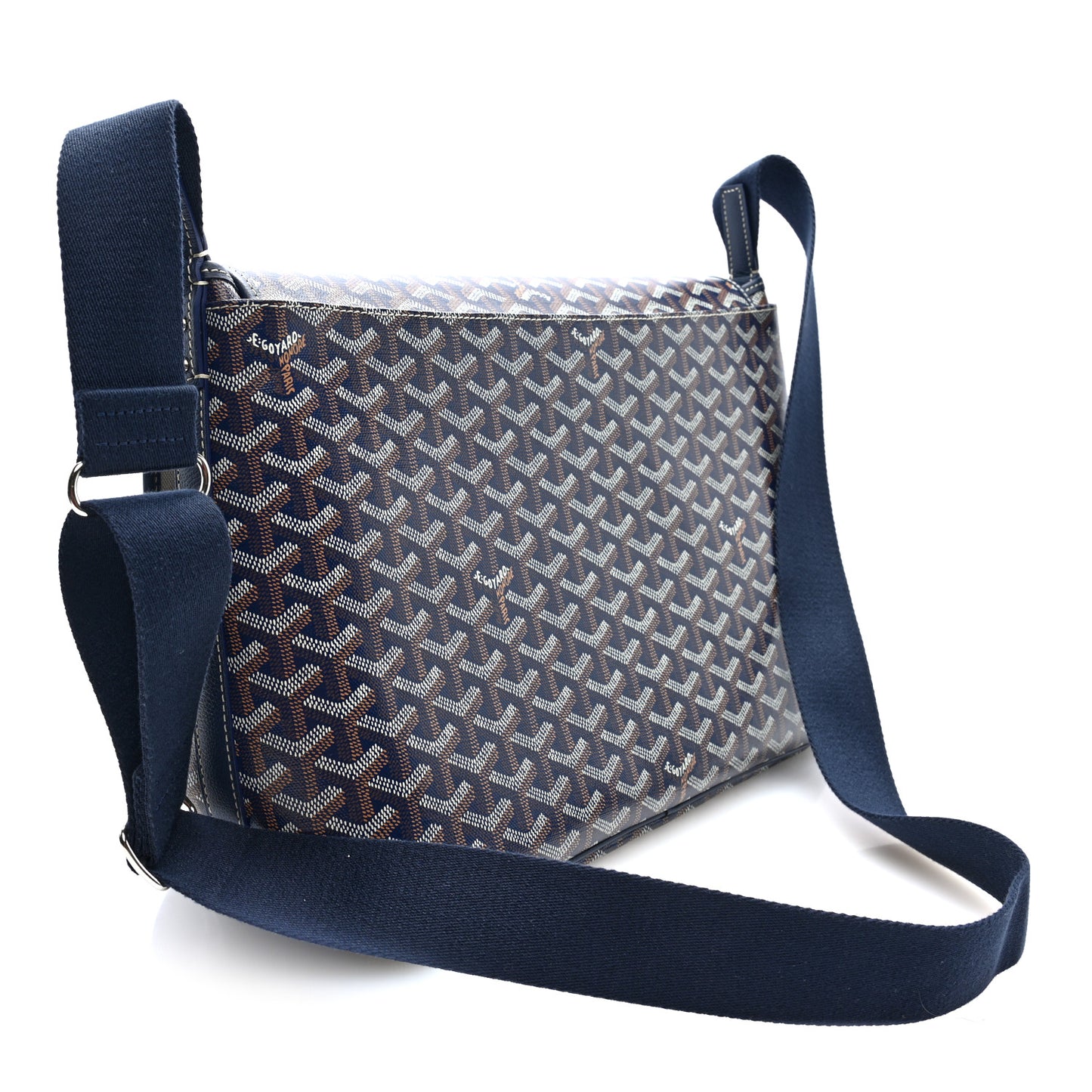 Goyardine Capetien Messenger Bag Navy