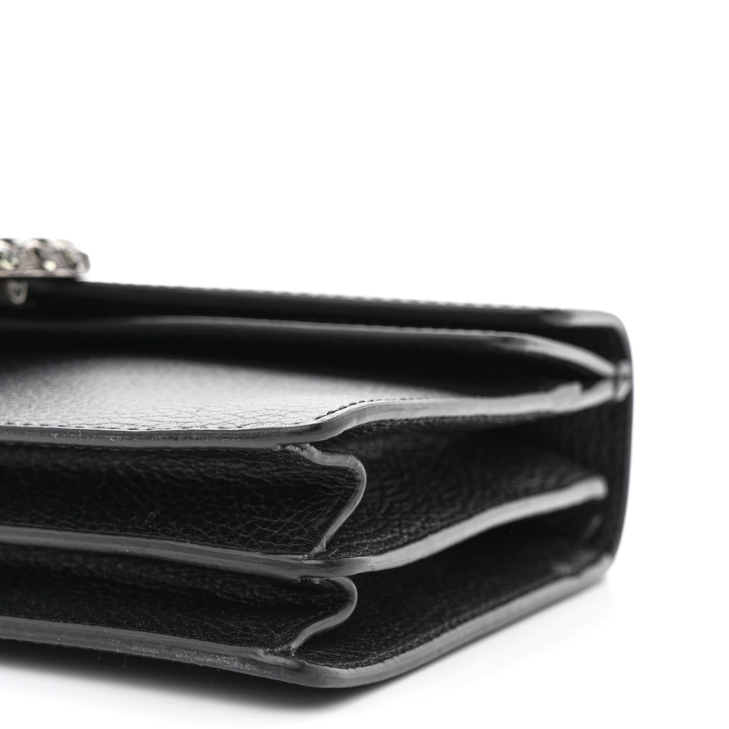Gucci Pebbled Calfskin Small Dionysus Shoulder Bag Black 9 of 10