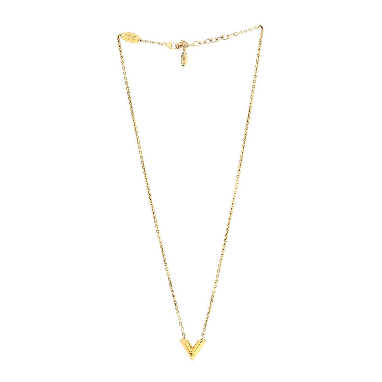 Essential V Necklace Gold