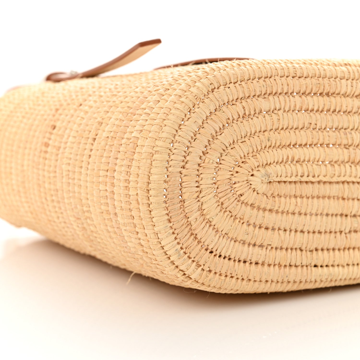 Loewe Raffia Square Small Basket Tote Bag Natural White 8 of 9