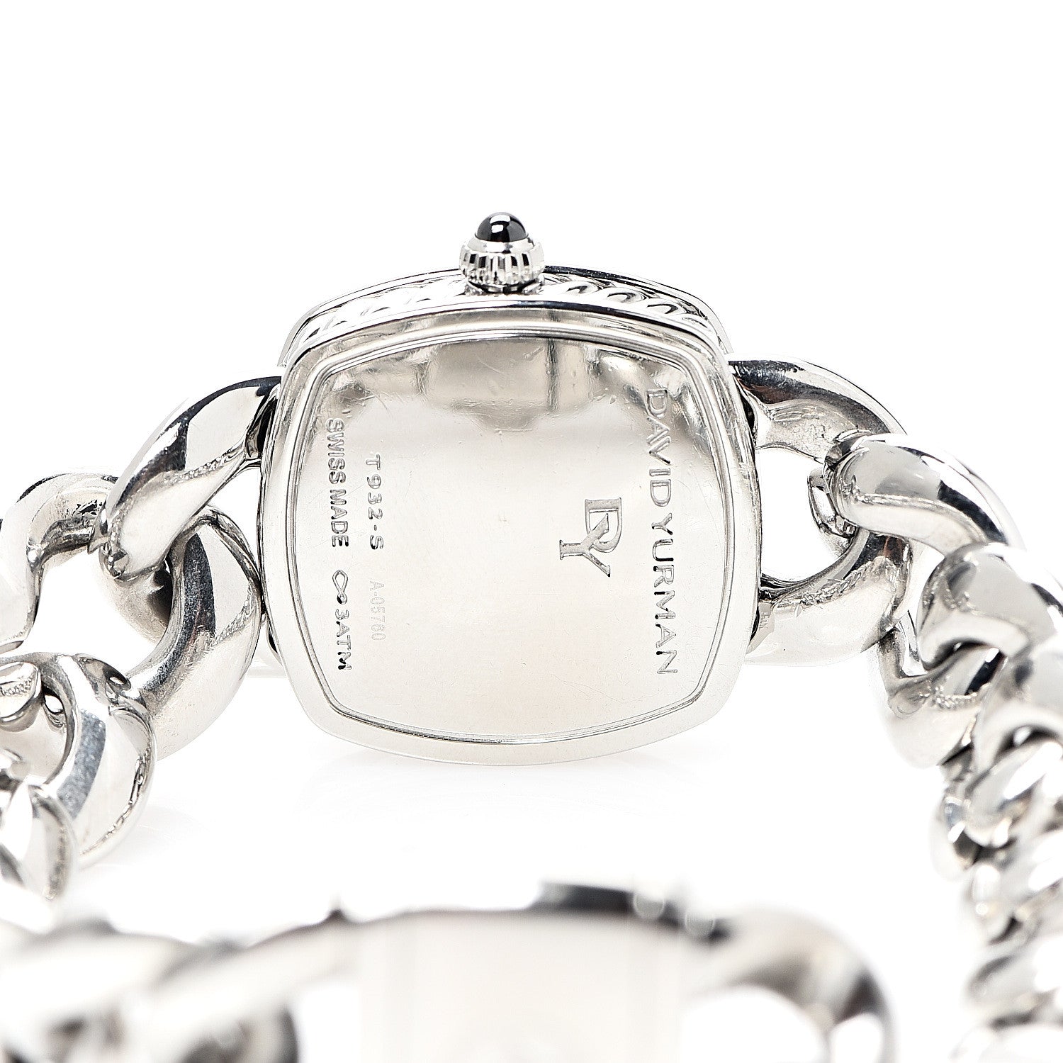 David Yurman Stainless Steel Diamond 23mm Albion Quartz Watch Black 4 of 5