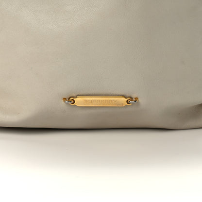 Burberry Derby Calfskin House Check Little Crush White 14 of 15