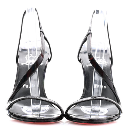 Christian Louboutin Patent Psychic Rosalie 100 Sandals 36.5 Black 2 of 8