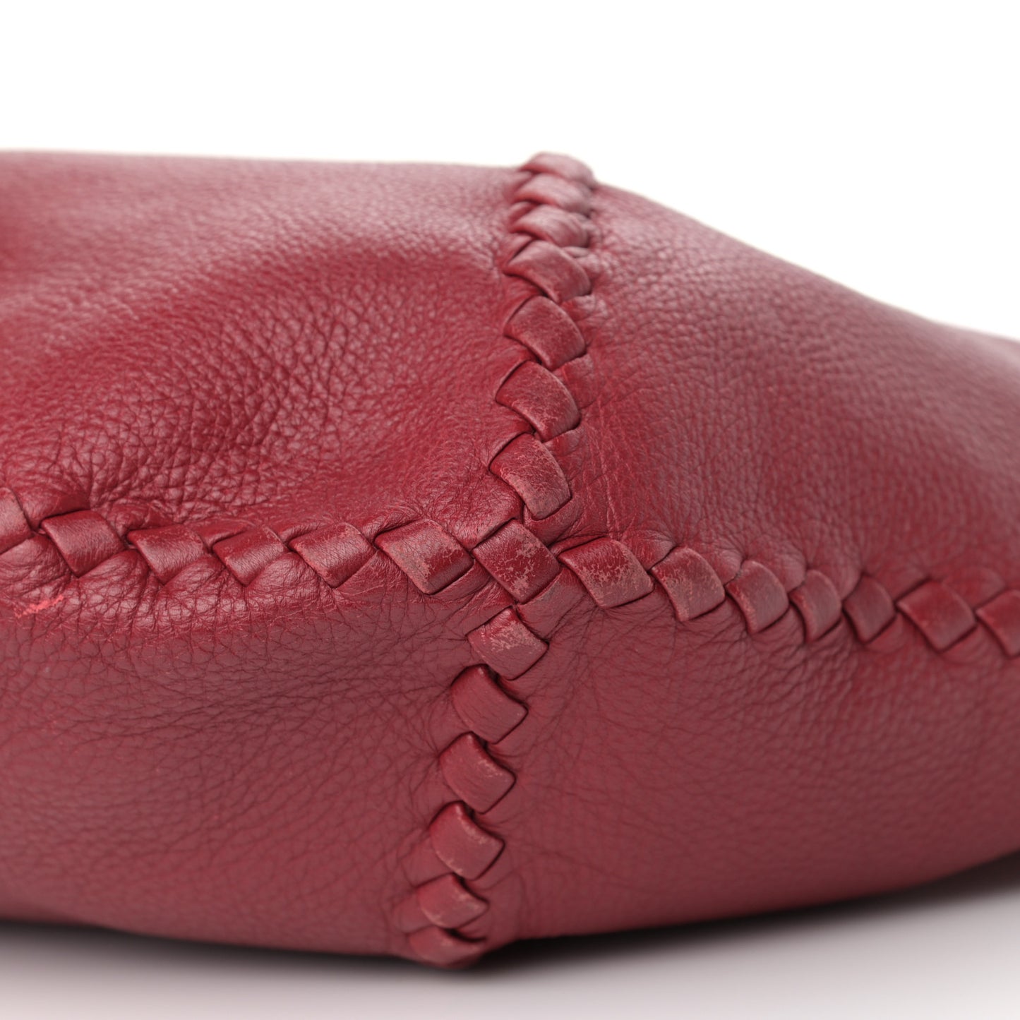 Cervo Deerskin Large Hobo Scarlet
