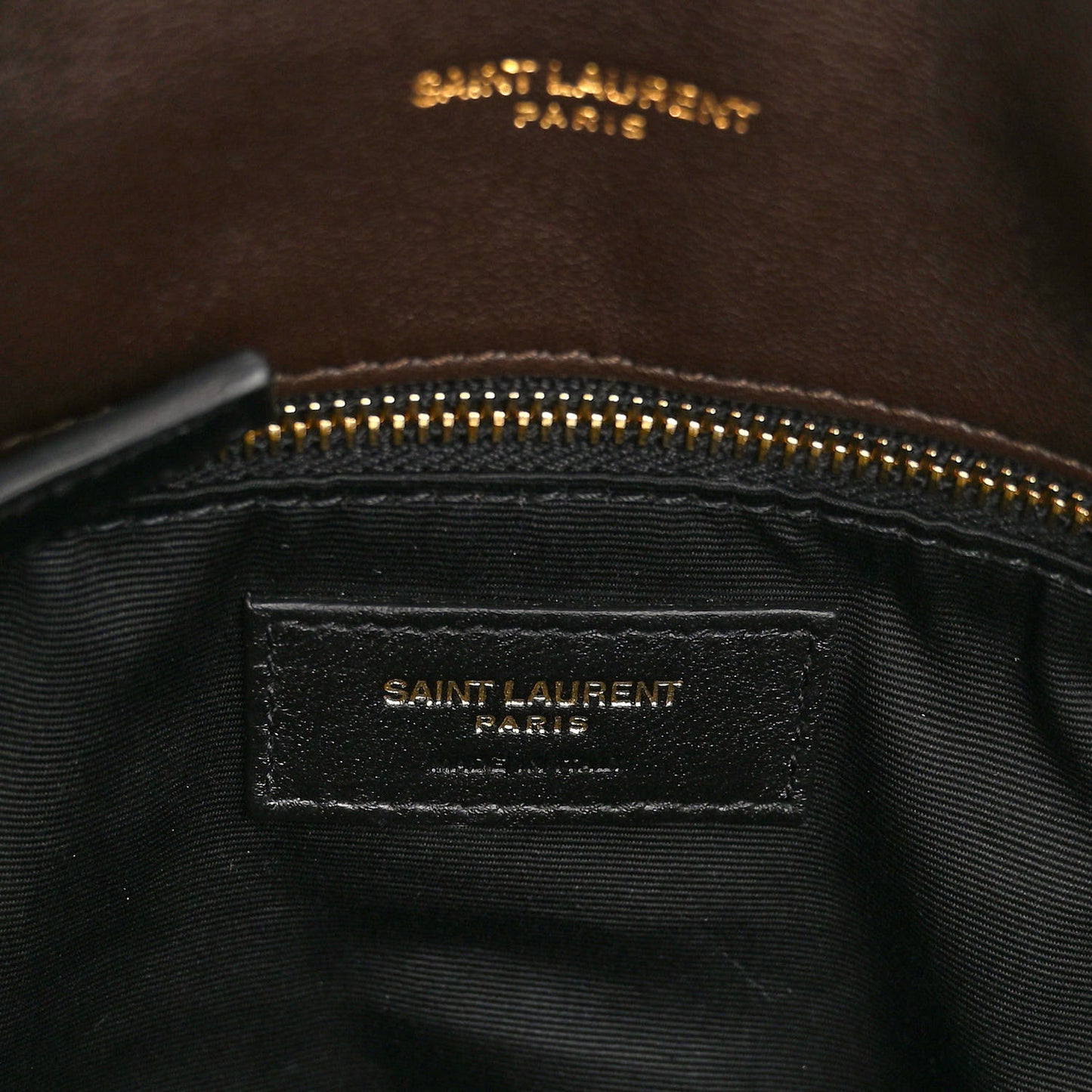 Lambskin Quilted Small Loulou Puffer Monogram Chain Satchel Dark Ganache