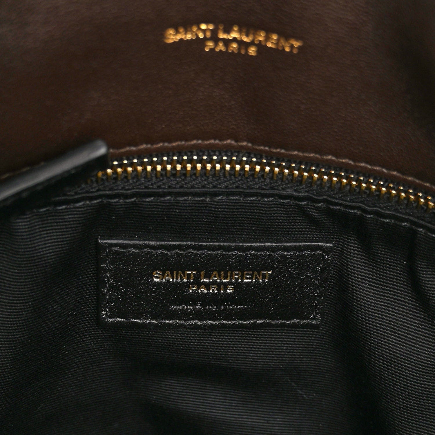 Saint Laurent Lambskin Quilted Small Loulou Puffer Monogram Chain Satchel Dark Ganache 6 of 10