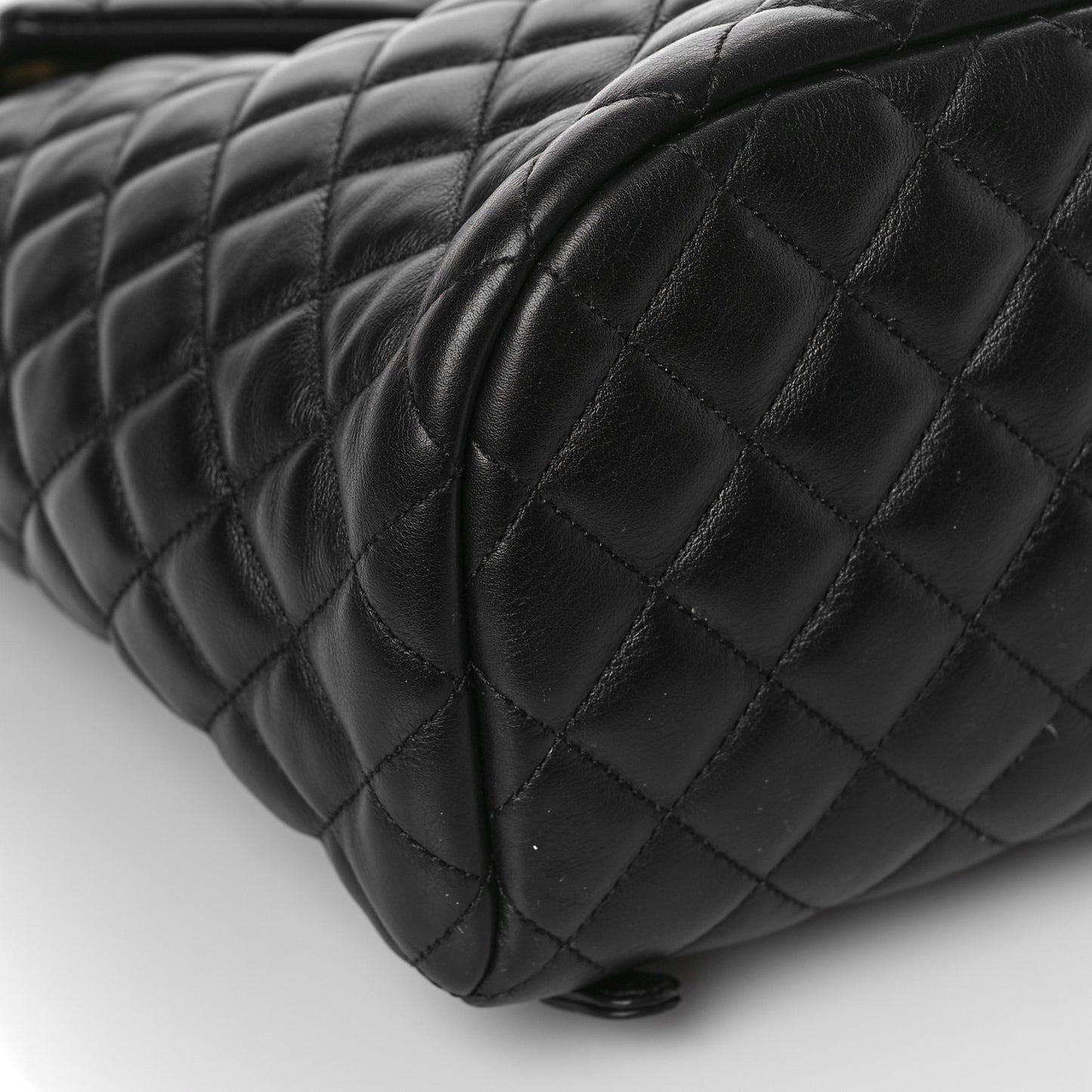 Lambskin Quilted Large Urban Spirit Backpack Black