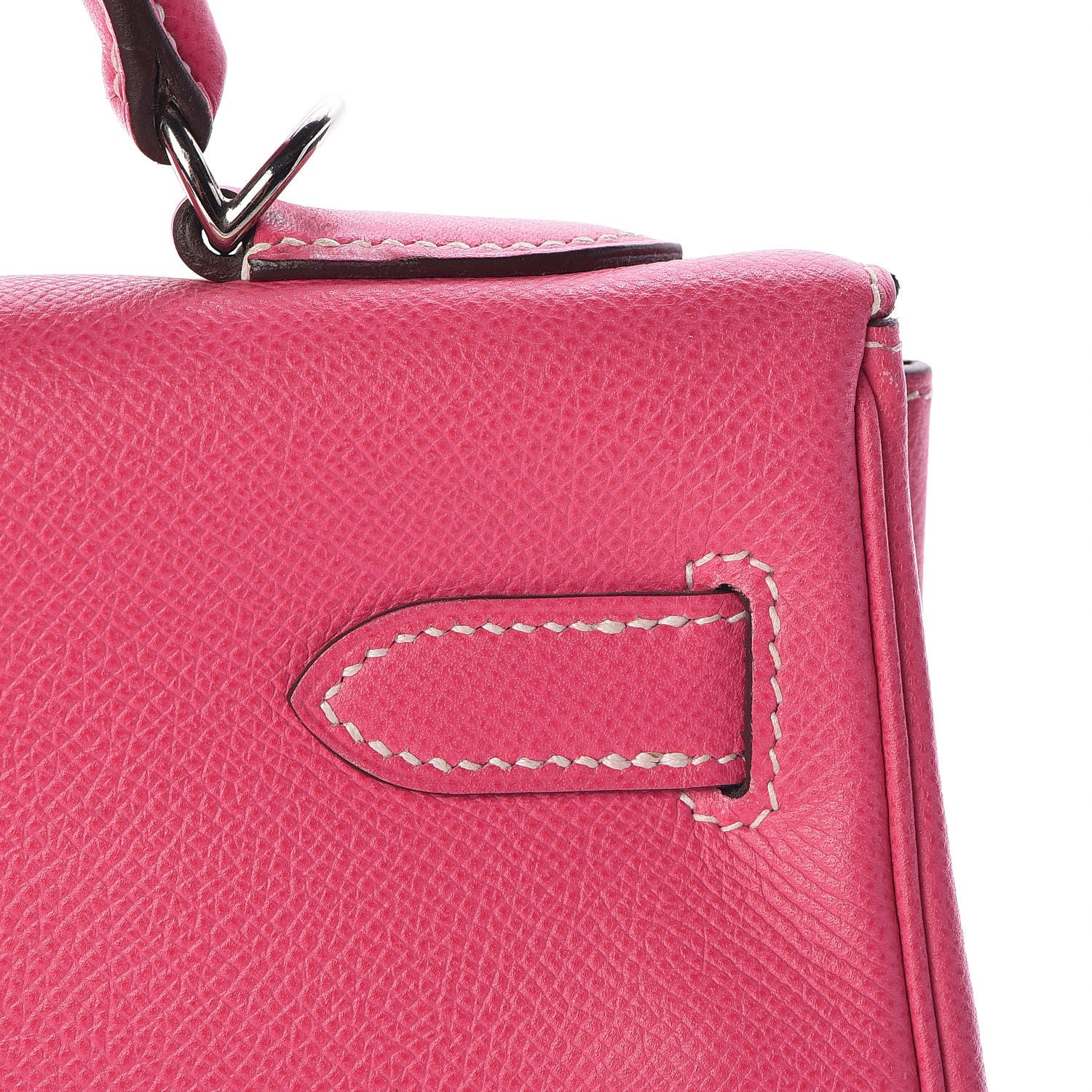 Hermes Epsom Candy Kelly Retourne 32 Rose Tyrien Rubis 14 of 40