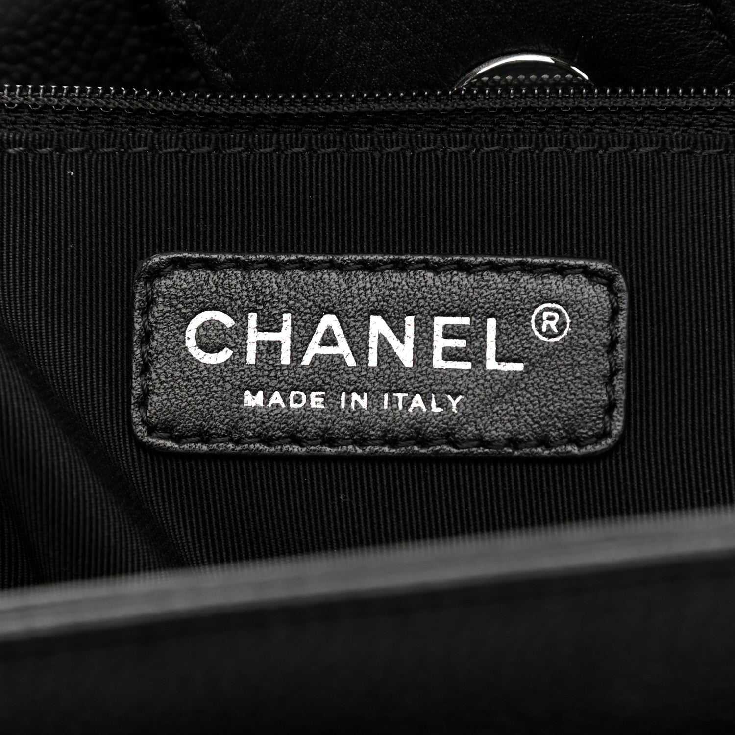 Chanel Calfskin Cerf Executive Shopper Tote Black 7 of 13