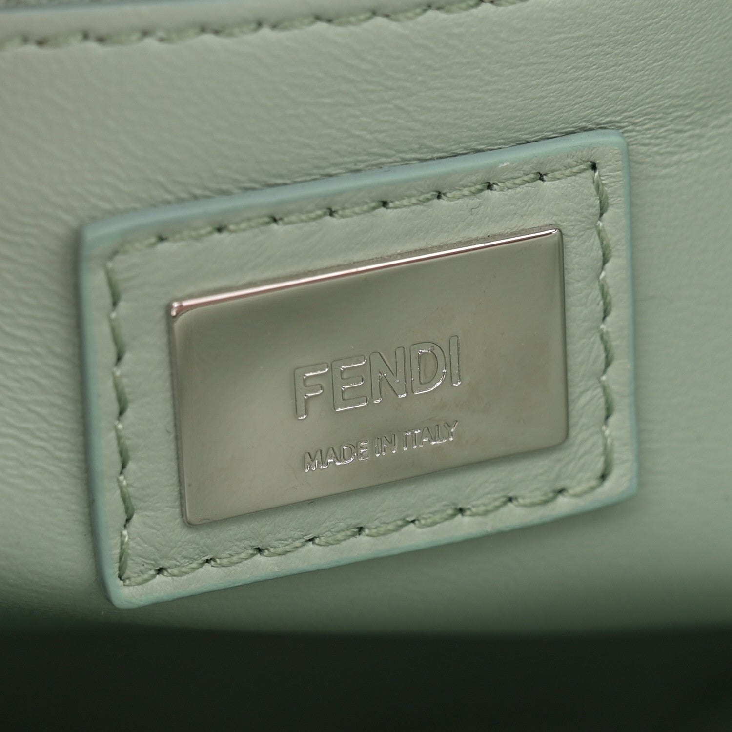 Fendi Nappa Colorblock Mini Peekaboo Iconic Satchel English Rose Plaster Oxigen 6 of 11