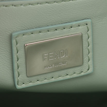 Fendi Nappa Colorblock Mini Peekaboo Iconic Satchel English Rose Plaster Oxigen 6 of 11