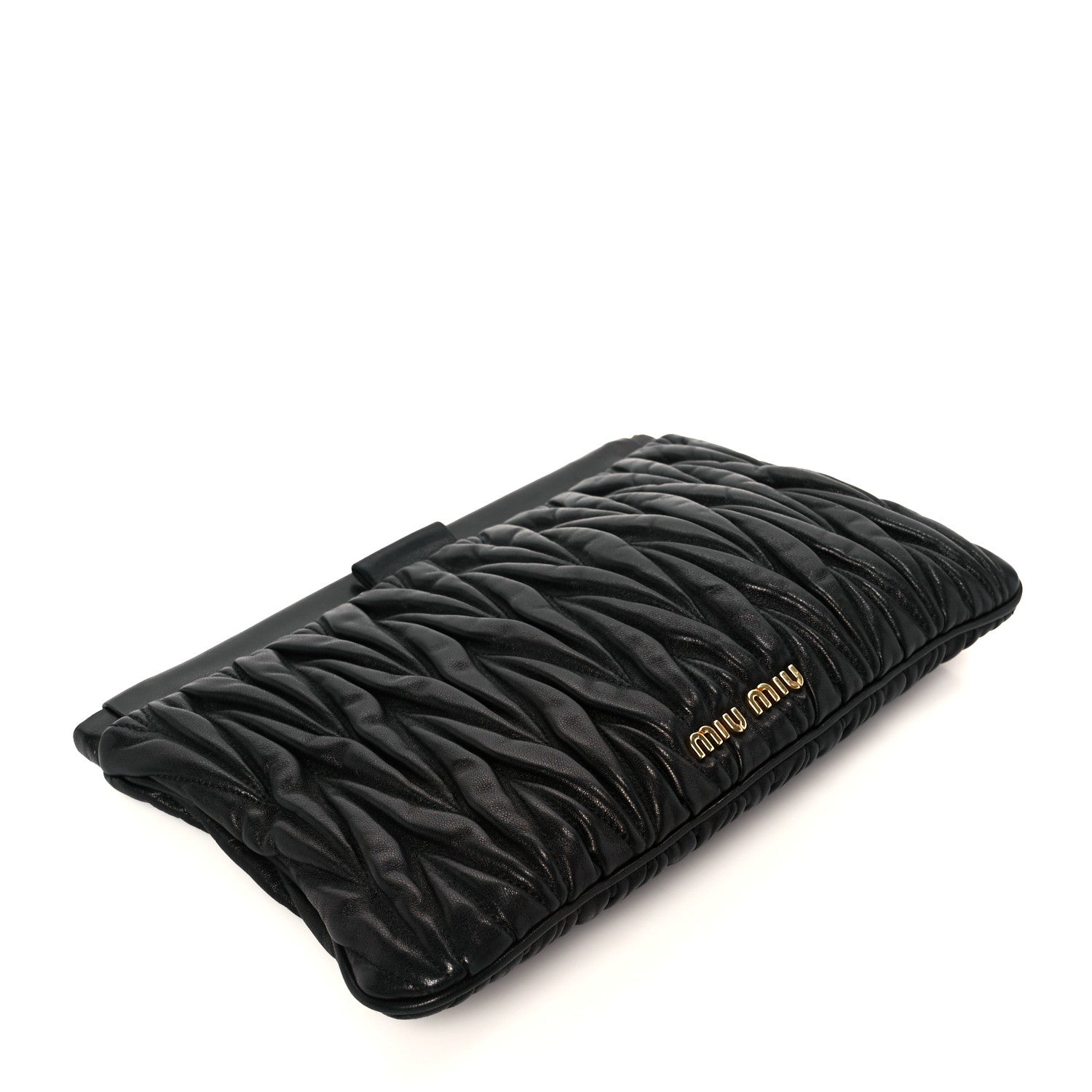 Miu Miu Nappa Matelasse Clutch Black 4 of 9