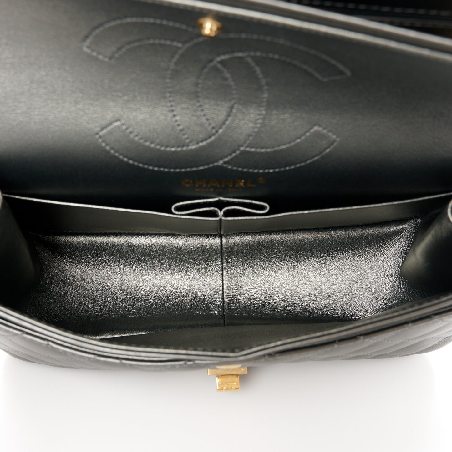 Metallic Calfskin Quilted 2.55 Reissue 226 Flap Charcoal