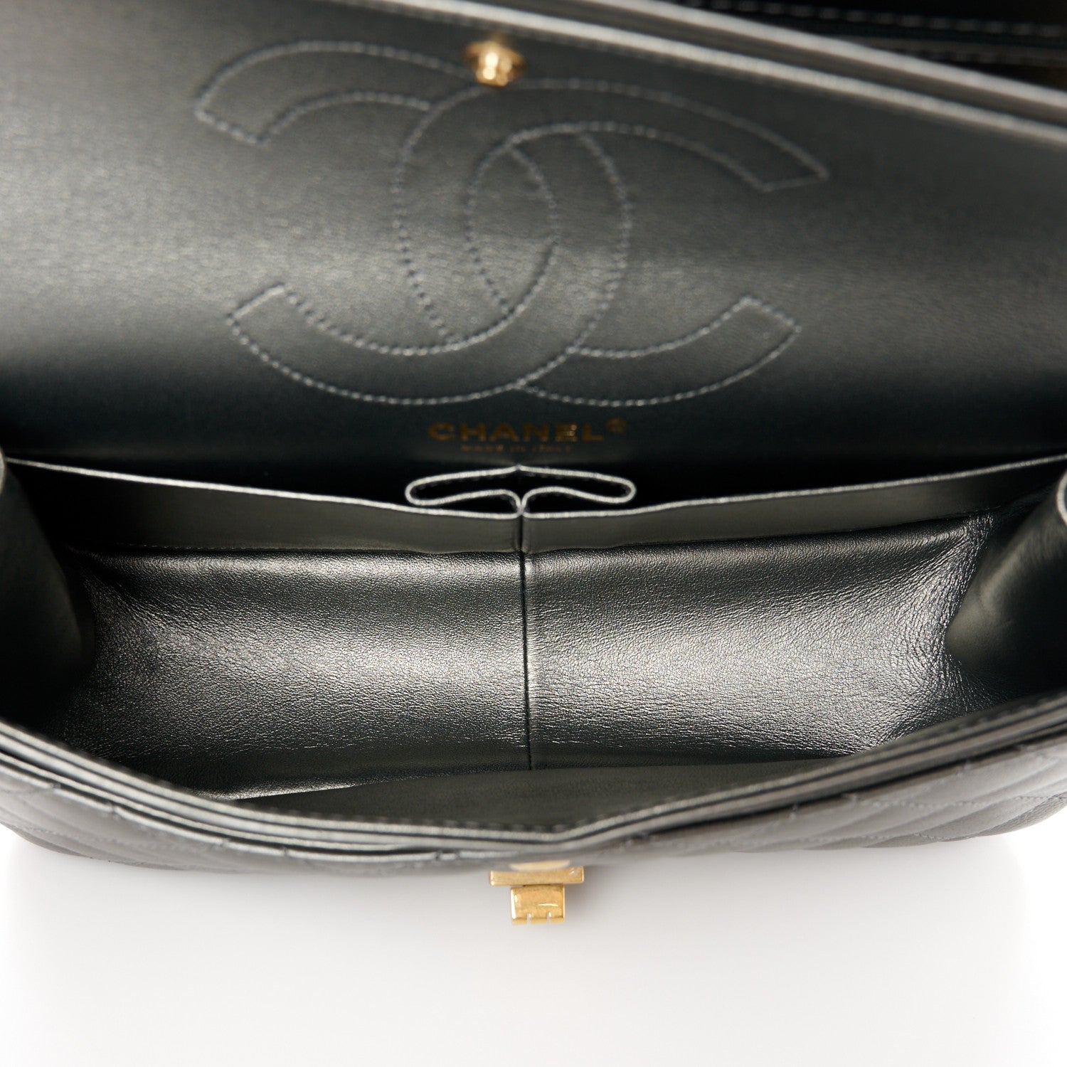 Chanel Metallic Calfskin Quilted 2.55 Reissue 226 Flap Charcoal 5 of 12