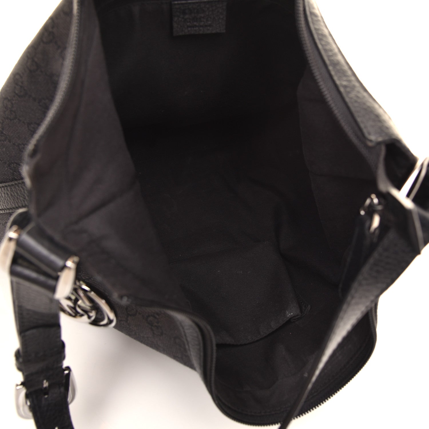 Gucci Denim Monogram Hobo Black 5 of 13