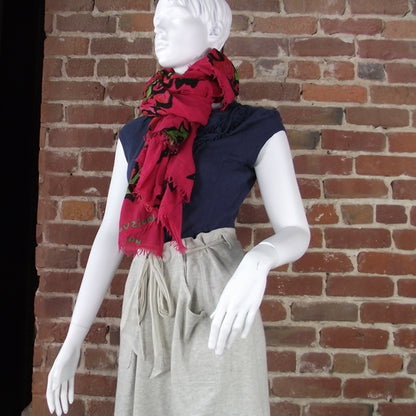 Louis Vuitton Monogram Roses Cashmere/Silk Scarf 3 of 8