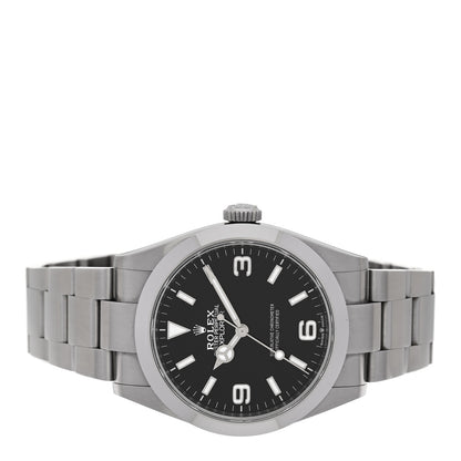 Rolex Stainless Steel 40mm Oyster Perpetual Explorer Watch Black 224270 Black 2 of 5