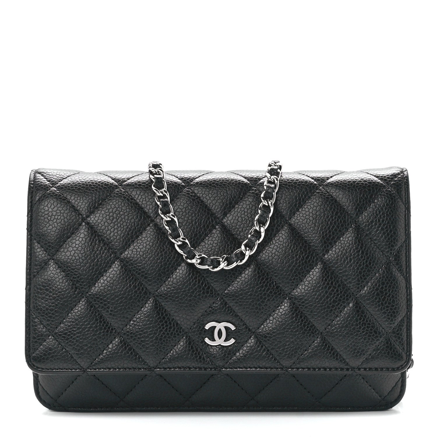 Chanel Caviar Quilted Wallet On Chain WOC Black 1 of 12
