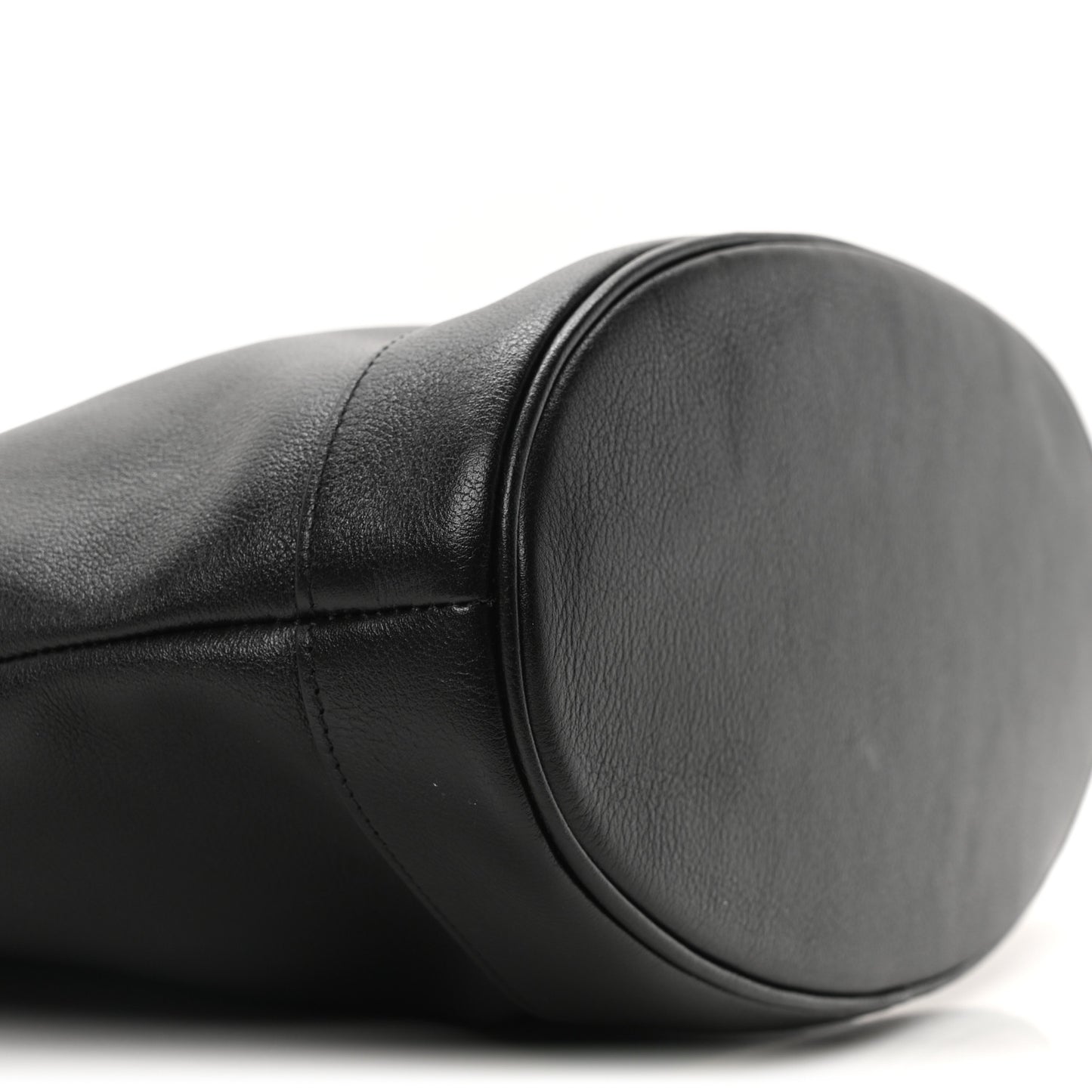 Calfskin Medium Diana Round Tote Bag Black Grey
