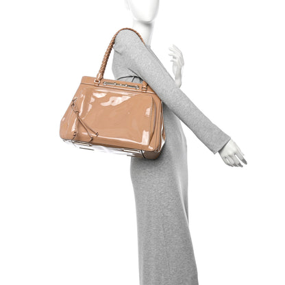 Valentino Garavani Vitello Demetra Satchel Beige 2 of 12