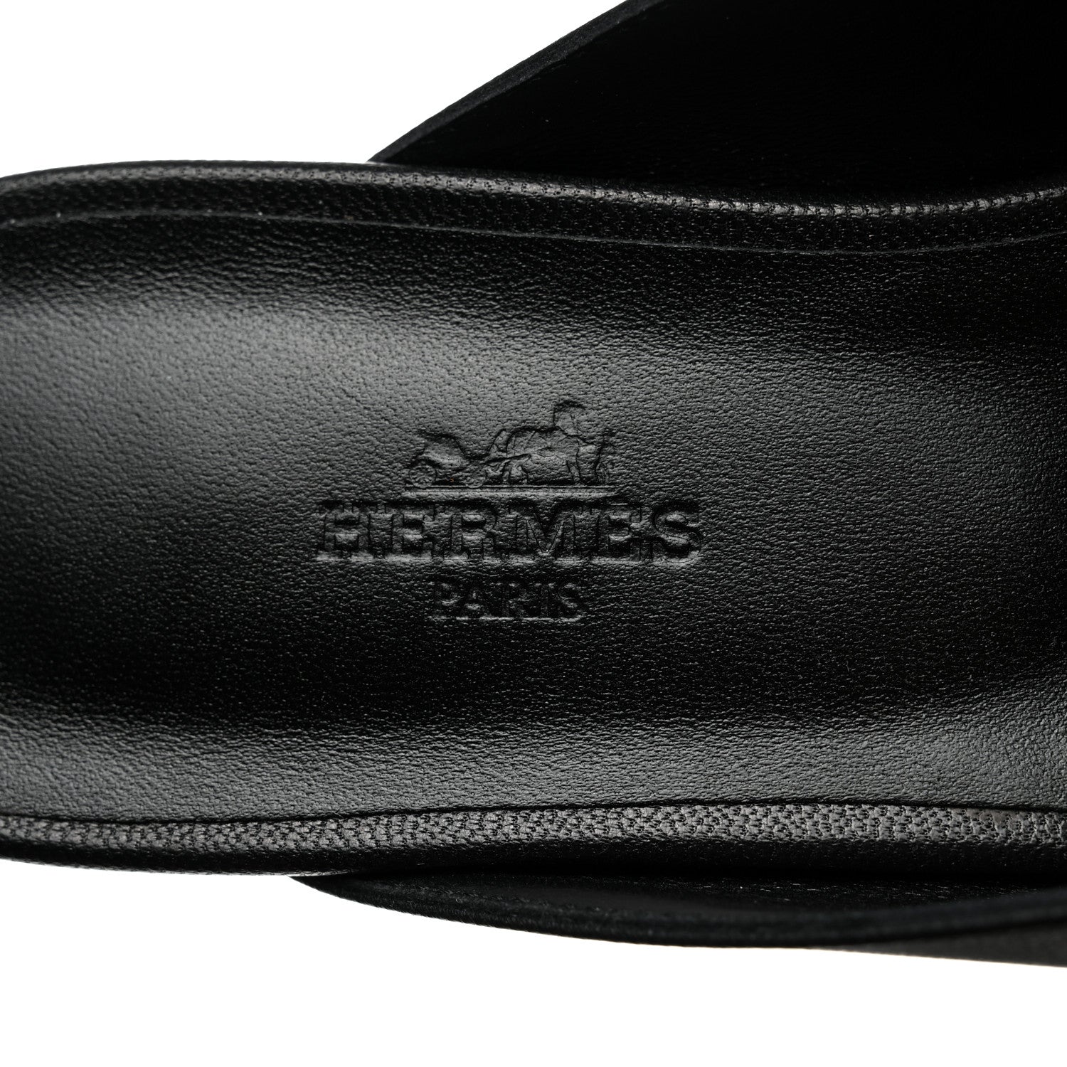 Hermes Goatskin Oz Mules 38 Black 7 of 10