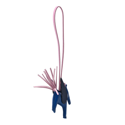 Hermes Milo Lambskin Grigri Rodeo Pegase Horse Bag Charm PM Bleu France Mauve Sylvestre Bleu Saphir 3 of 8