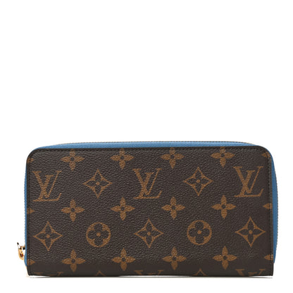 Louis Vuitton Monogram Zippy Wallet Blue Jean 1 of 9