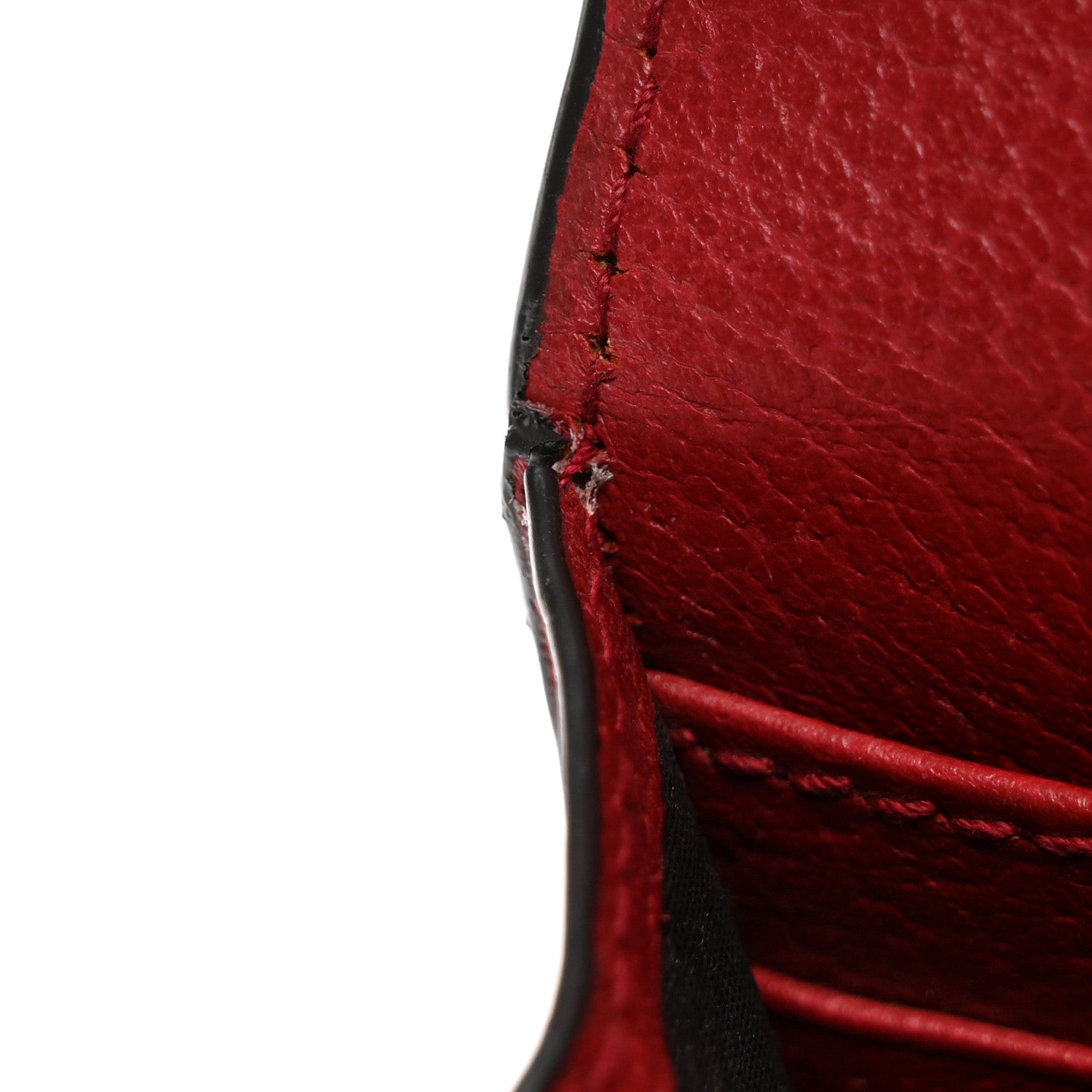 Gucci GG Supreme Monogram Web Queen Margaret Chain Wallet Red 11 of 11