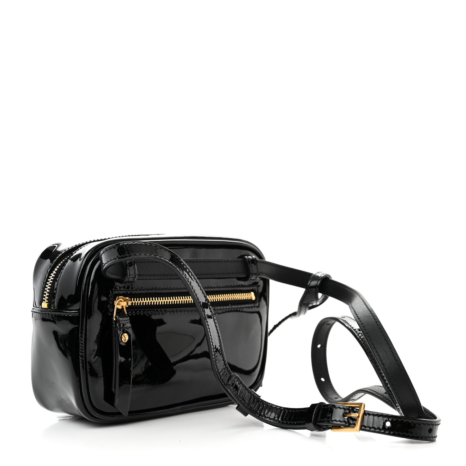 Saint Laurent Patent Matelasse Monogram Lou Belt Bag Black 3 of 12