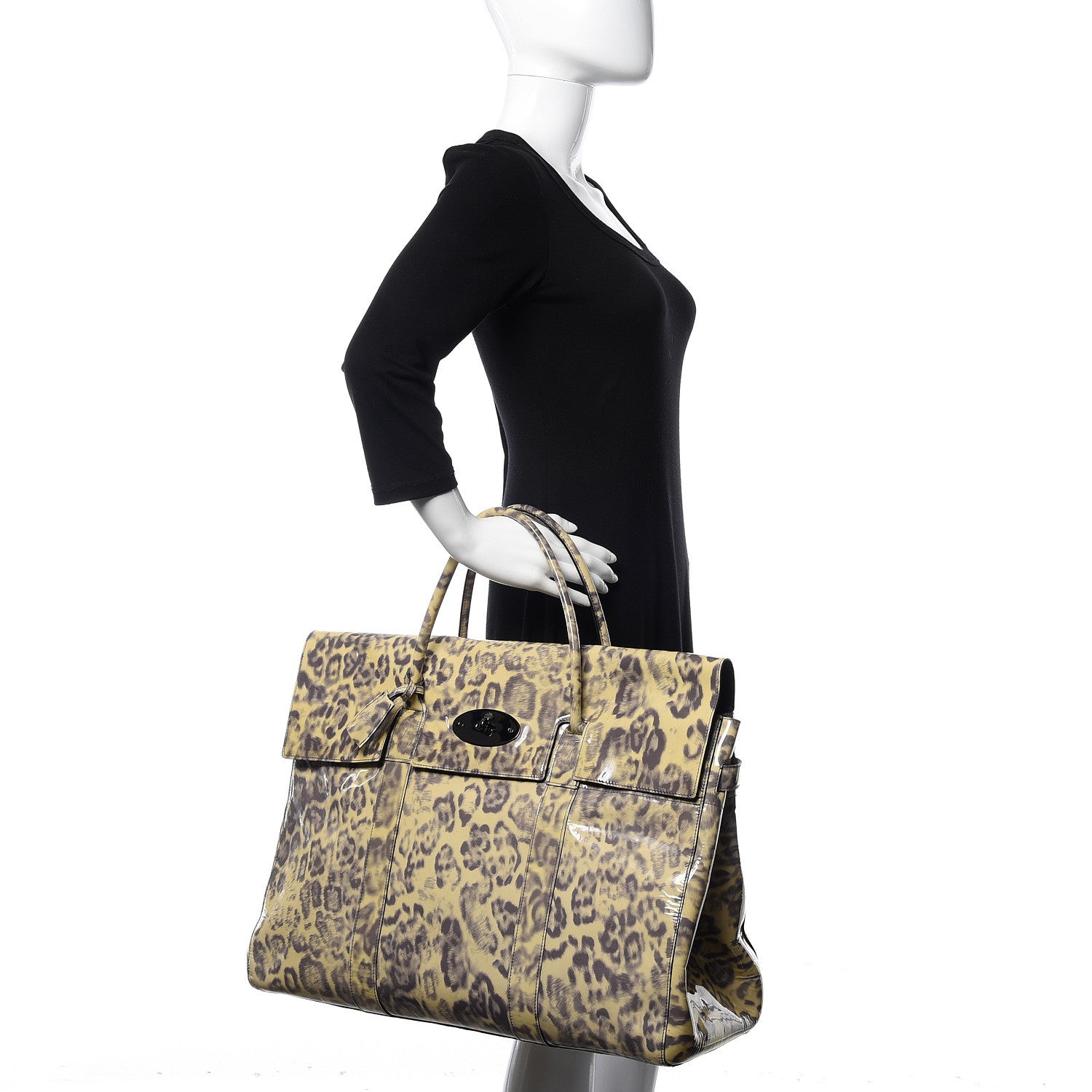 Mulberry Patent Leopard Print Bayswater 2 of 15