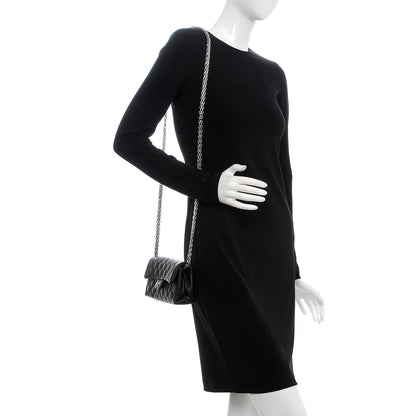 Chanel Grained Calfskin Quilted 2.55 Reissue Flap Belt Bag Clutch Black 4 of 12