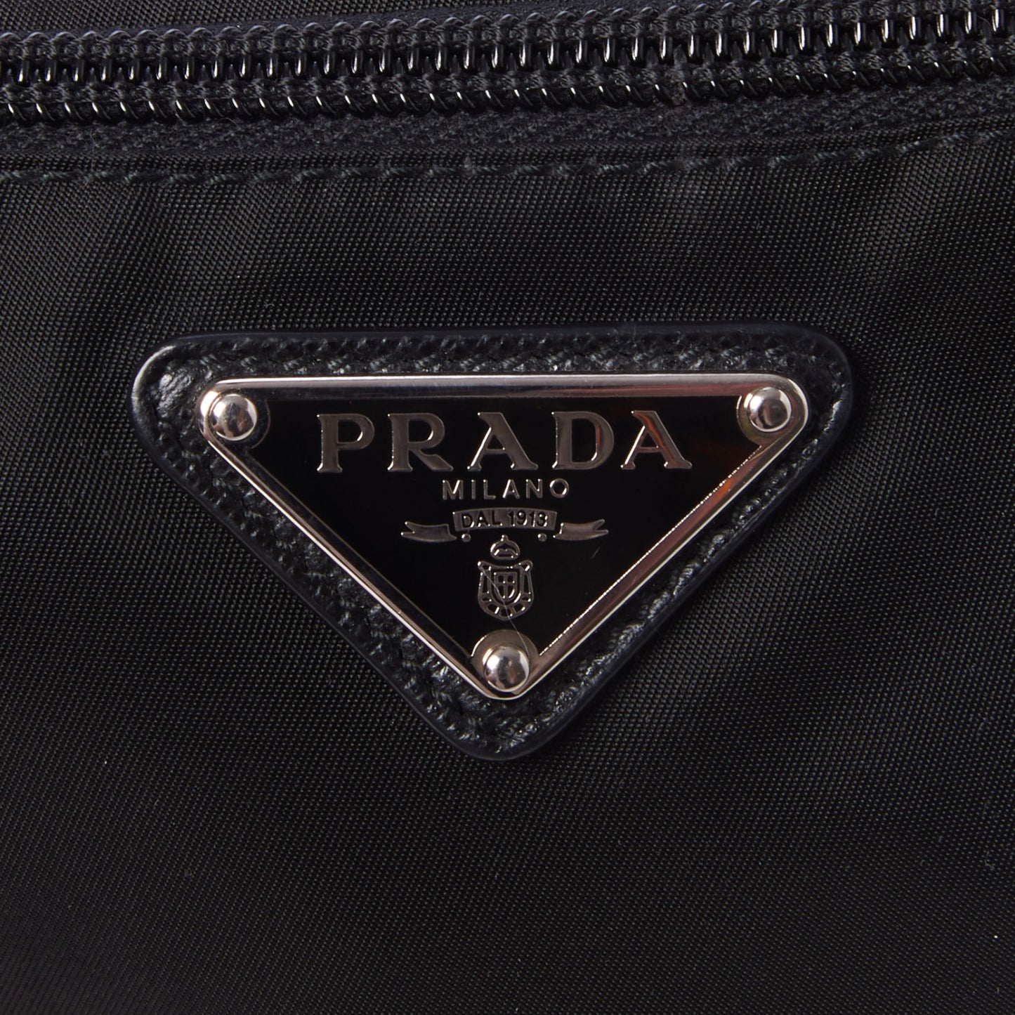 Nylon Vela Flat Messenger Bag Black