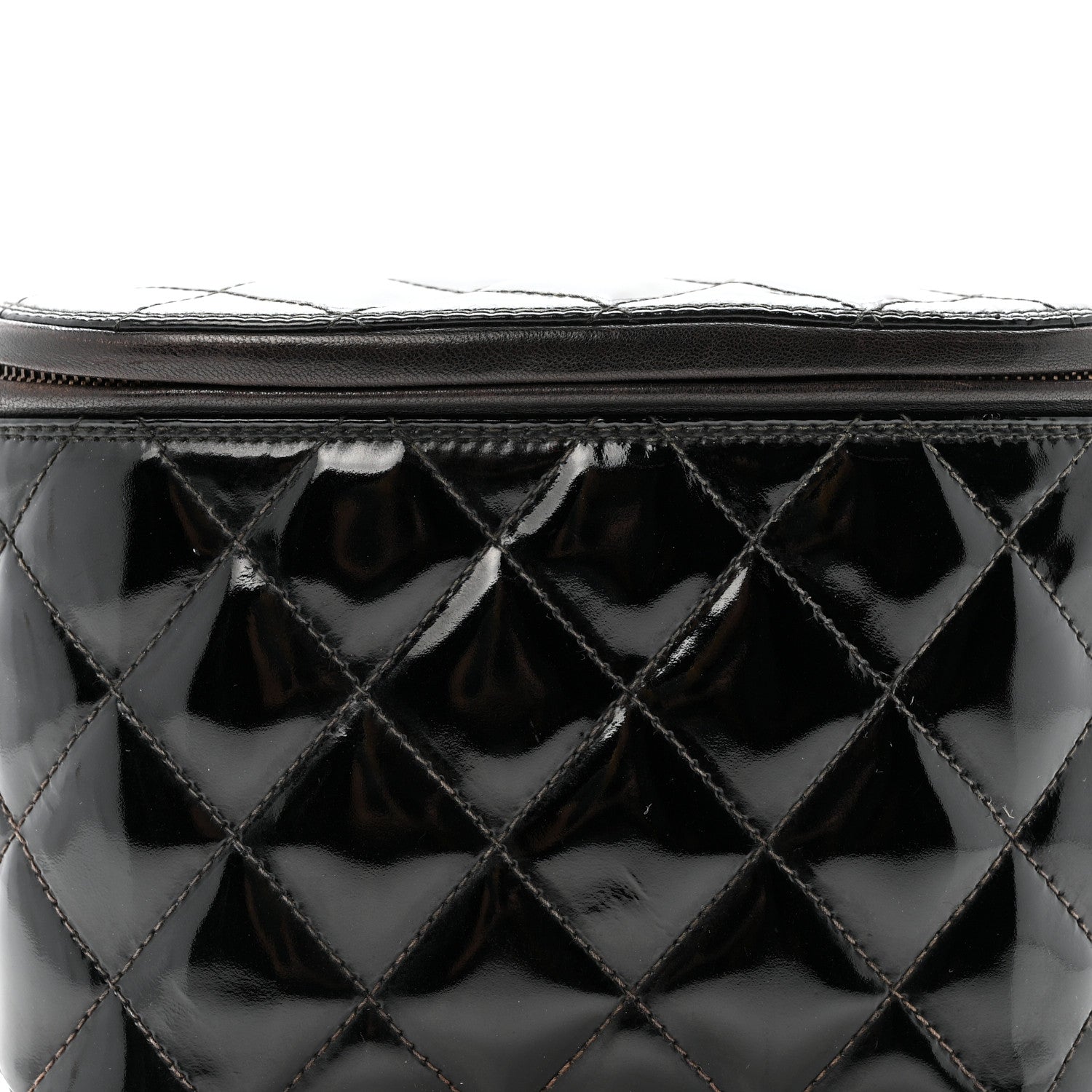 Chanel Patent Calfskin Quilted Waist Belt Bag 70 28 Black 9 of 14