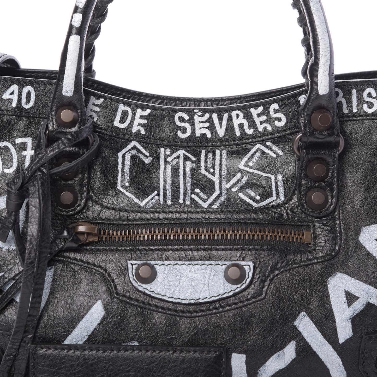 Agneau Classic Hardware Graffiti All Over S City Black