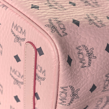 MCM Visetos Medium Liz Reversible Shopper Tote Soft Pink 9 of 19