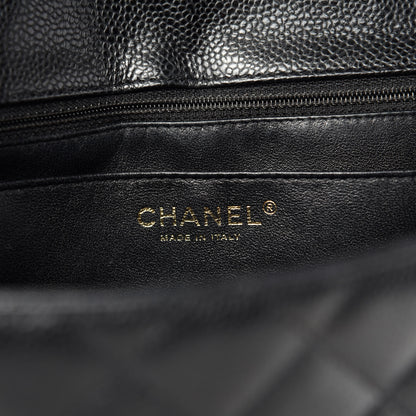 Chanel Caviar Quilted Jumbo Single Flap Black 9 of 11