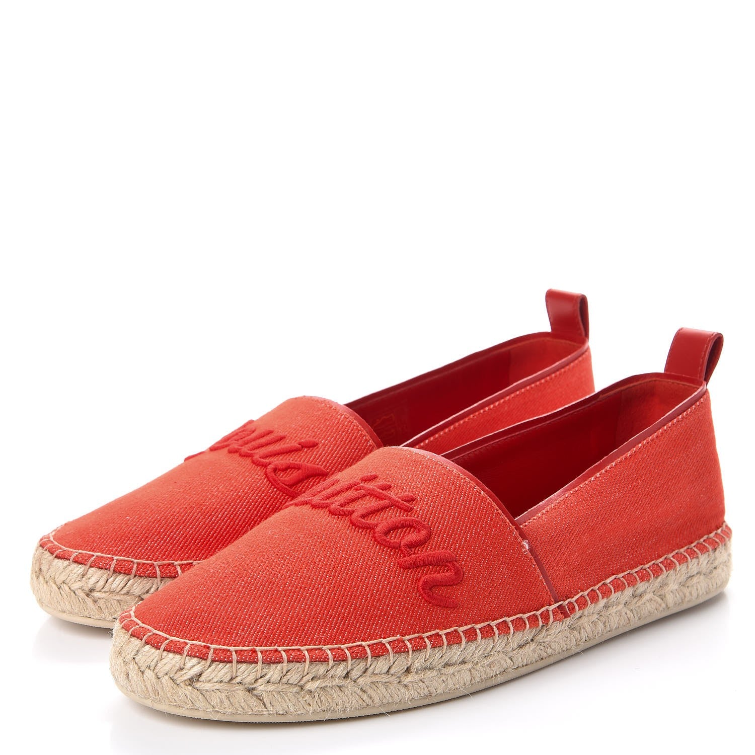 Louis Vuitton Canvas Waterfall Espadrille 38 Rouge 3 of 9