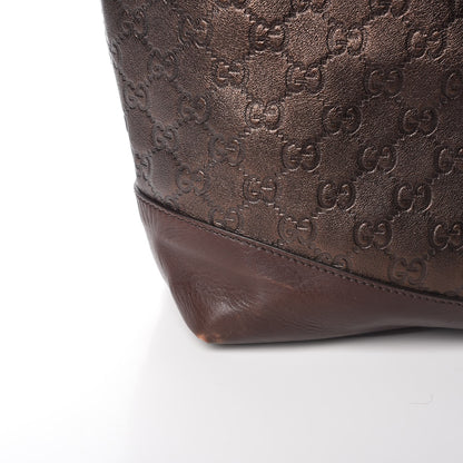 Gucci Guccissima Large Tote Bronze 15 of 18
