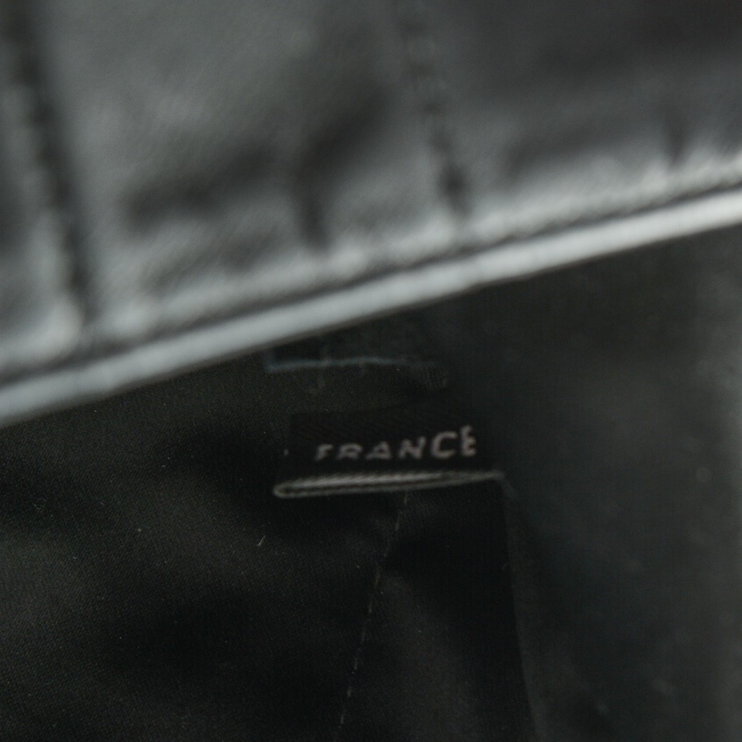 Lambskin Quilted East West Chocolate Bar Flap Black